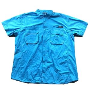 Blacktip Big Catch Shirt Sz XL Blue Vented Fishing Sports Mens